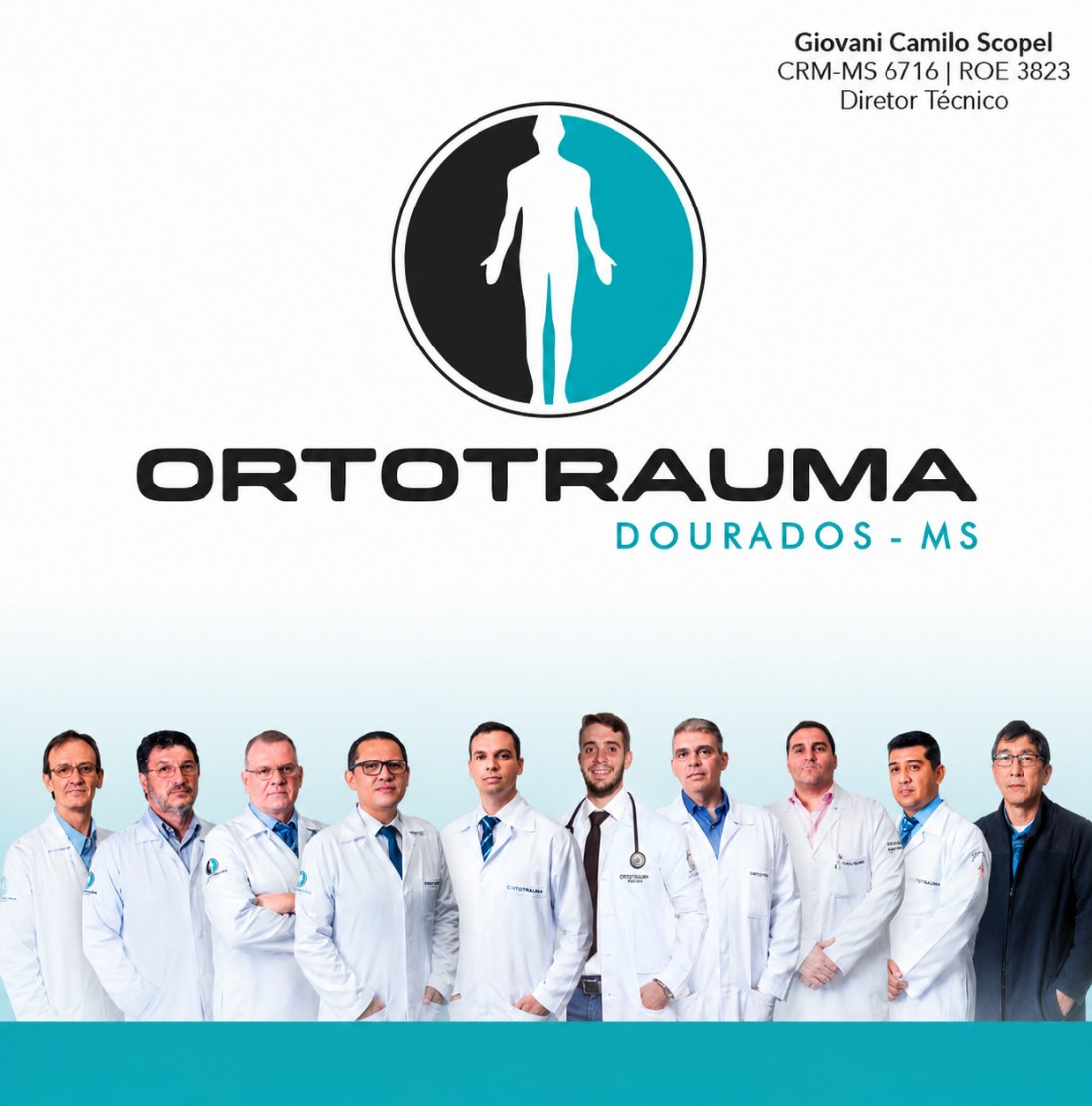 Corpo clínico da Ortotrauma Dourados